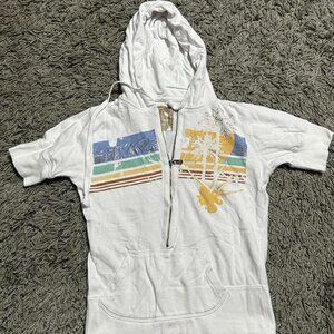 2000s O’Neill White Cropped Sweater Size L